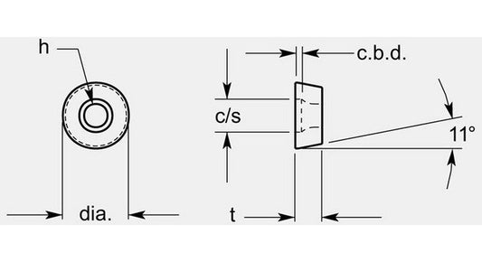 ISO Style Round Positive Turning Blank, 0.198/0.206 in Thickness - Image 1