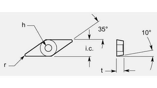 Ultra-Fine Tungsten Carbide Turning Blank with Precision Hole - Image 1