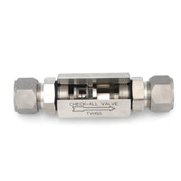 Check-All® TV Style Tubing Check Valve - 1in Line, 0.500 psi Cracking Pressure