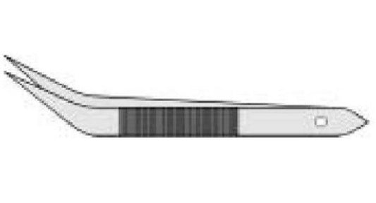 Diamond Needle Corp. TWE4 Deluxe 5in Bent Tweezer - Image 1