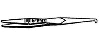 Diamond Needle Corp. TWE3 Straight 4 Inch Tweezer with Hook