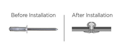 Ornit U-Fix 4.8mm Aluminum/Stainless Steel Rivet - Image 2