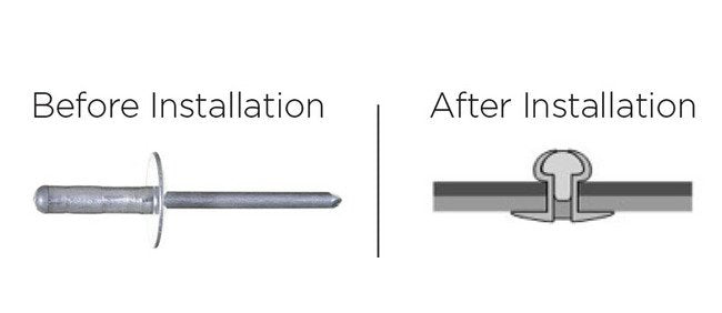 U-Fix Aluminum Rivet (10.3mm Body Length, X-Large Head) - Image 2