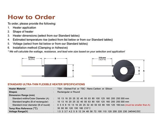 Ultra-Thin Flexible Heater - 4.2V Rectangular, 0.31W/cm² Power Density - Image 3