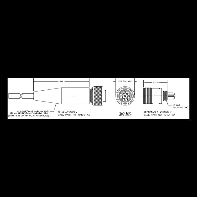 UWC Series 20-Pin Plug & Receptacle Assembly - Underwater Electrical Connectors - Image 2