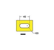Red Urethane Die Pad with Steel Retainers - Image 1