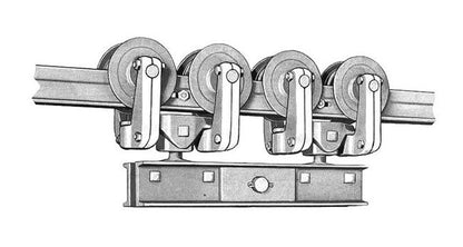 4000 lb Close Coupled Eight Wheel Trolley - Image 1