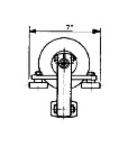 1000 lb Capacity Two Wheel Trolley with Side Rollers - Image 2