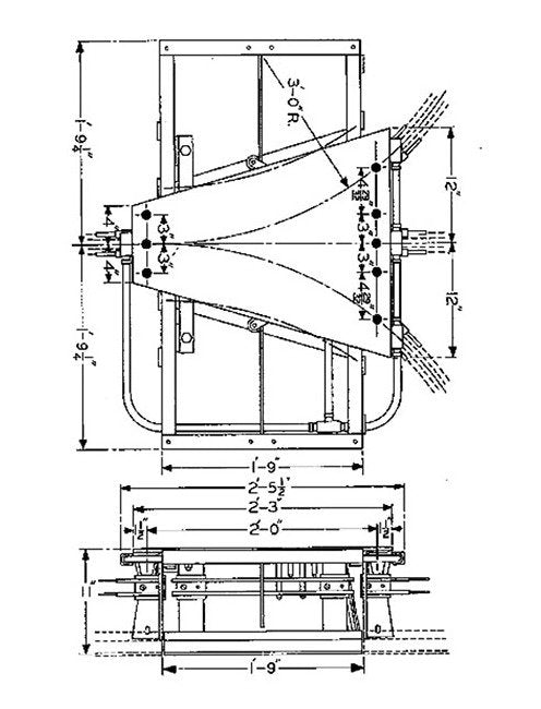 US Monorail Electrified Three Way Glide Switch - Image 2