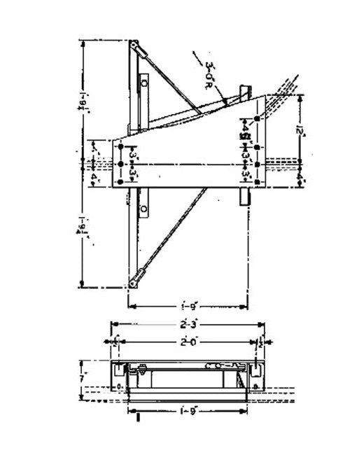 US Monorail Non-Electrified Two Way Glide Switch - Image 1