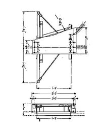 US Monorail Non-Electrified Two Way Glide Switch