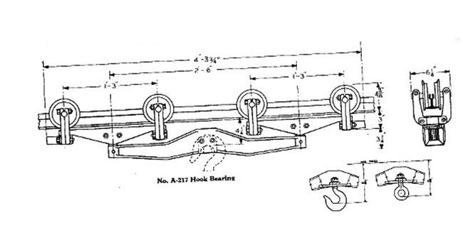 US Monorail 4000 lb Eight Wheel Trolley - Image 2