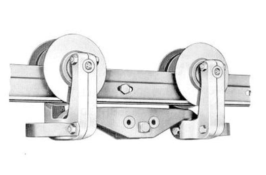 1500 lb Capacity Four Wheel Trolley - US Monorail Products - Image 1
