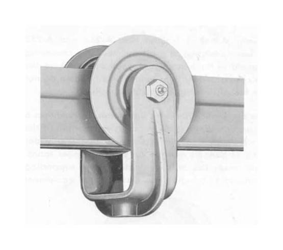 US Monorail 250 lb Capacity Two Wheel Trolley - Image 1