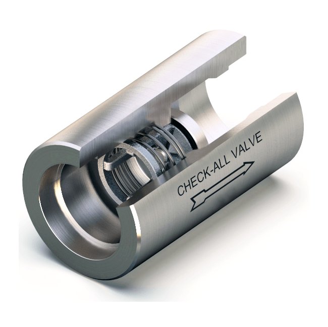 1-1/4" US Style Universal Socket Weld Check Valve - Image 1