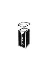 Quartz UV-VIS Type 17BM Black Masked Cell, 20mm Lightpath 'G' - Image 1