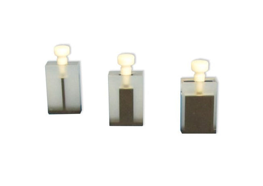 UV-VIS Black Masked Micro Cell - 1mm Lightpath, Quartz 'Q' - Image 1