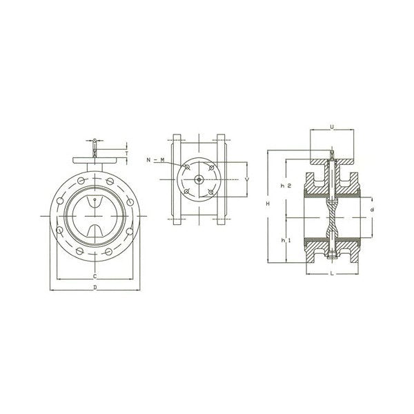 Series 53 Double Flanged Short Valve - DIN PN6, Sizes 50A-800A - Image 1