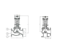 DIN Specialty Cast Steel Angle Valve