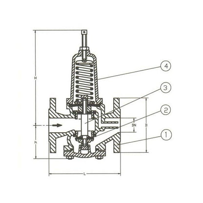 Bronze Air, Gas, Water Valve Reducer 125 Size - Image 1