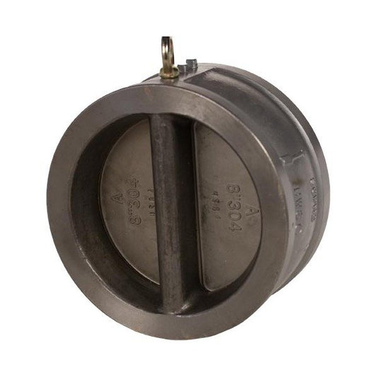 400 Size Duo Check Valves, Cast Steel with Stainless Steel Disc & Spring - Image 1