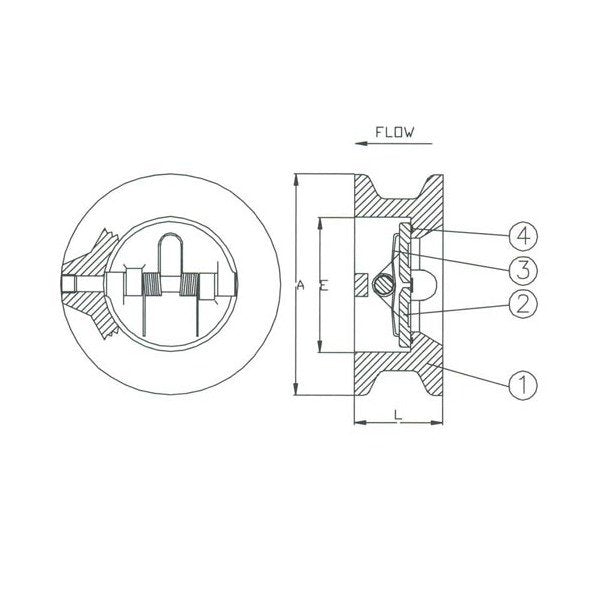 Cast Iron Duo Check Valves - Image 1