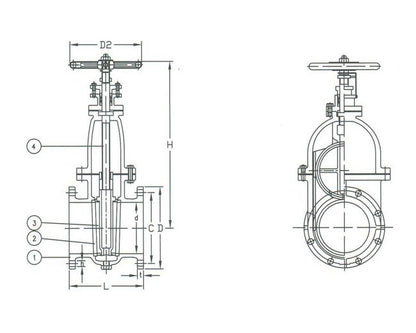Class 150 Bronze NRS Gate Valve - Bolted Bonnet - Image 2