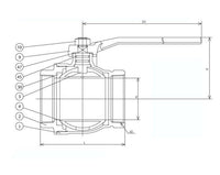 Bronze Vented Ball Valve - Threaded End, 150 PSI