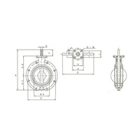 DIN PN6 Mono Flanged Butterfly Valve Series 56
