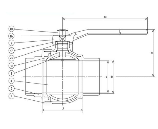 CSZA Solder End Cast Bronze Ball Valve - Image 1