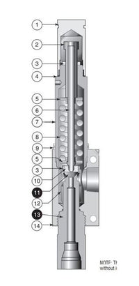 MPI™ MARSA Soft Seat Relief Valve - Factory Set (1/2 x 3/4, 5000-10000 psi)