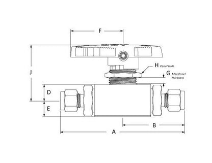 Ductile Iron Lug Type DIN Butterfly Valve DN200 - Image 2