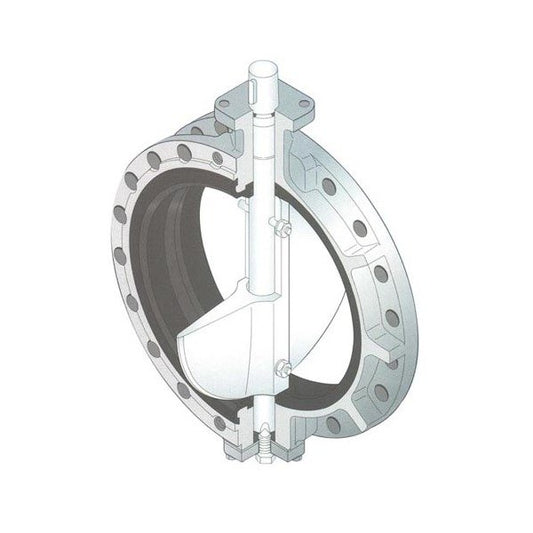 Tomoe Shipside Butterfly Valve - Series 722F Double Flanged Body - Image 1