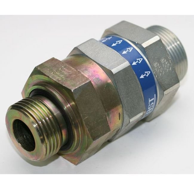 Carbon Steel Male Stud Non Return Valve with Elastomer Seal - Image 1