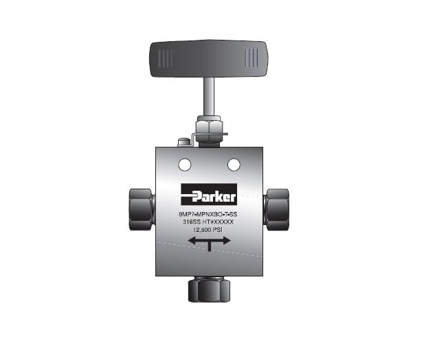 Parker MAN Series Needle Valve with MPI™ Connection - Image 1
