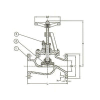 DIN 2501-PN16 Bronze Globe Bolted Bonnet Valve
