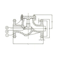 DIN PN40 Cast Steel Lift Check Globe Valve