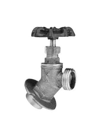 Brass Angle Sillcock with No Kink Valve 125 PSI, 1/2 inches - Image 1