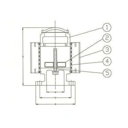 DIN PN10 Cast Iron Vent Check Valve - Image 1