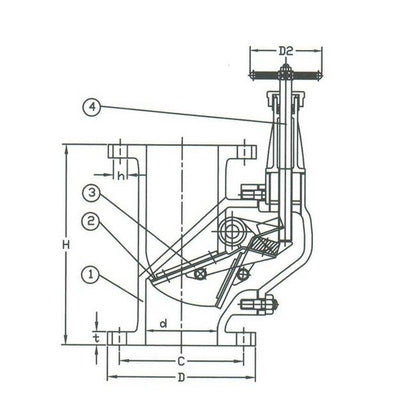 150# Vertical Storm Valve - Cast Steel A3059 - Image 2