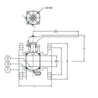 DIN PN16 Full Bore Ball Valve with Cast Iron Body