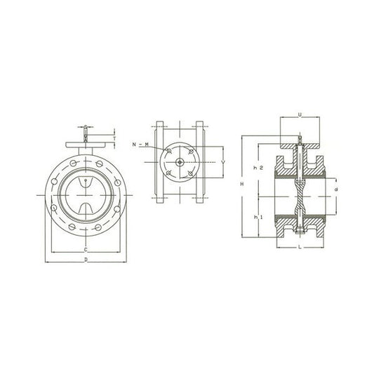 DIN PN10 Double Flanged Short Valves - Series 53 - Image 1