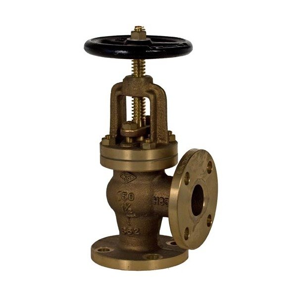 Class 150 Bronze Angle Valve, Bolted Bonnet - OS&Y, 12" - Image 1