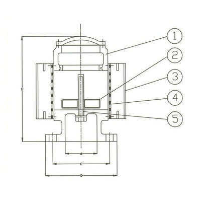 DIN PN10 Cast Iron Vent Check Valve, 200mm Size - Image 2