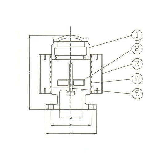 DIN PN10 Cast Iron Vent Check Valve, 200mm Size - Image 1