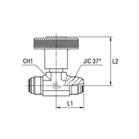 Equal Non Return Needle Valve - O-ring Body, DIN Hydraulic Check Valves