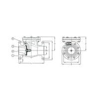 PN 16 Cast Iron Swing Check Valve - DIN 2501-PN16 Flanged Drilled, 125 Size