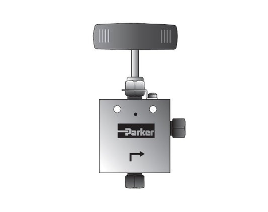 MPI™ MAN Series 2-Way Angle Valve - 1/2" MPI™, 15000 psi - Image 1