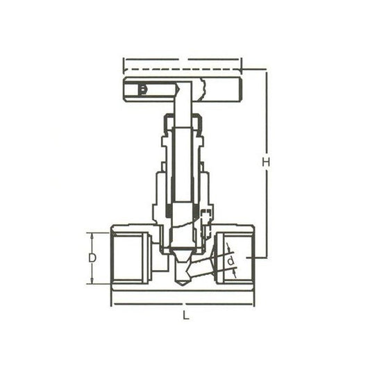 Stainless Steel Needle Valve - DIN Specialty Valve, 3/8" - Image 1
