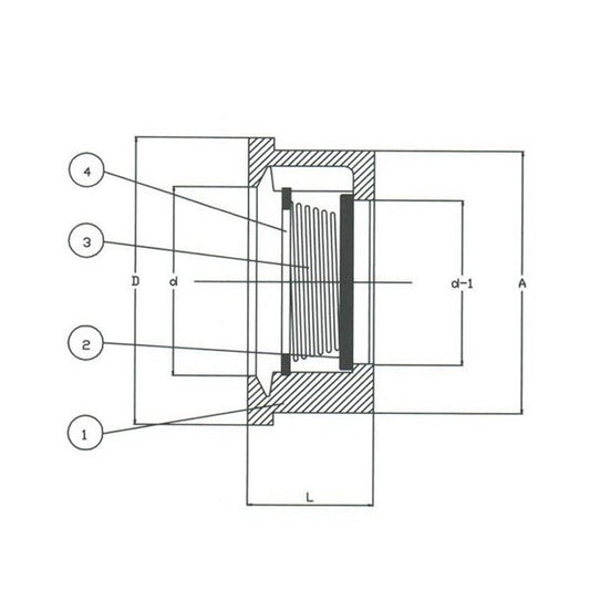 Bronze Wafer Disc Check Valve - Image 1